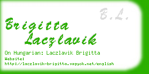 brigitta laczlavik business card